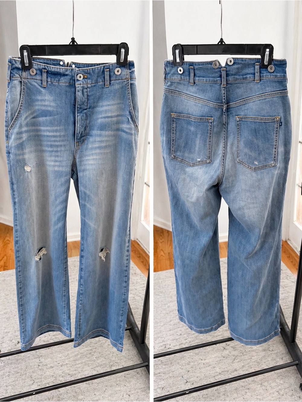 Skipper High Rise Wide Leg Pilcro jeans